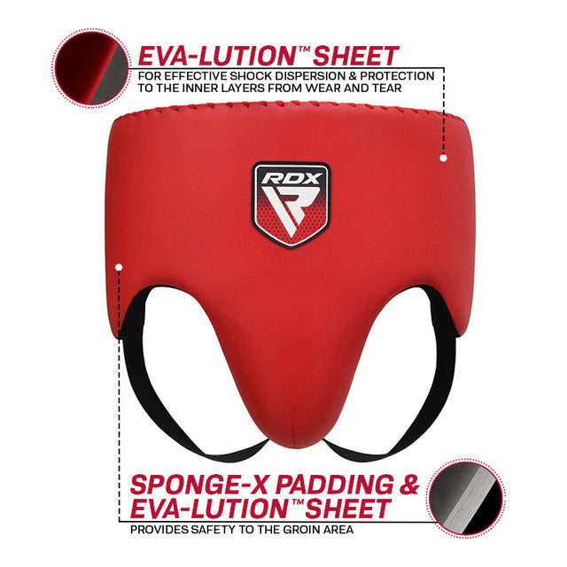 GROIN GUARD PRO TRAINING APEX A4 RED-L - Large