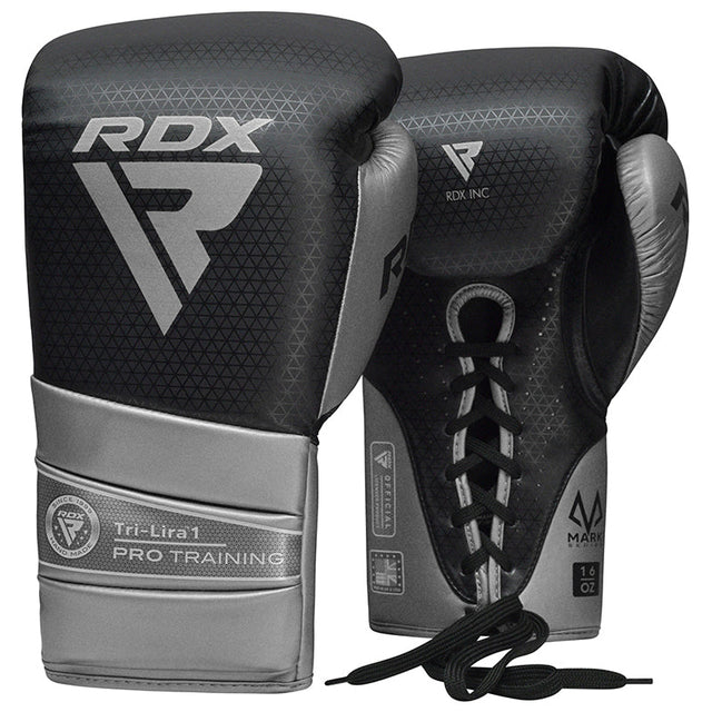 BOXING GLOVES MARK PRO TRAINING TRI LIRA 1 SILVER-10OZ - 10oz