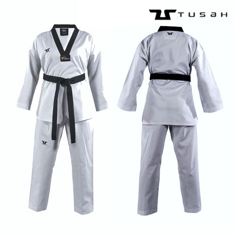 Tusah Black Collar WT Approved Uniform - Size 140cm (10304)