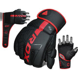 GRAPPLING GLOVES F6 MATTE RED-L - LARGE