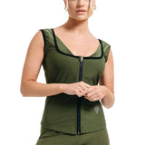 SWEAT VEST WOMEN'S W2 ARMY GREEN-XL - ARMY GREEN,XL