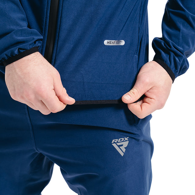 CLOTHING SAUNA SUIT H2 NAVY BLUE PLUS-L - NAVY BLUE,LARGE