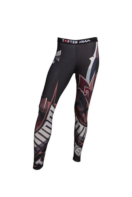 TOP TEN MMA Compression Pants "Samurai" (18804-9) - S - S