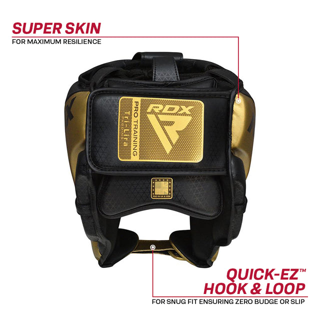 HEAD GUARD MARK PRO TRAINING TRI LIRA 1 GOLDEN-L - Large