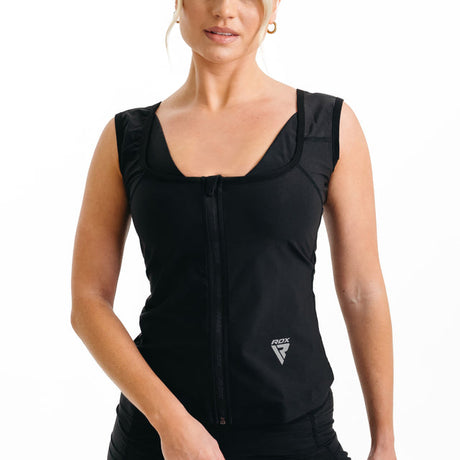 SWEAT VEST WOMEN'S W2 BLACK-XL - BLACK,XL