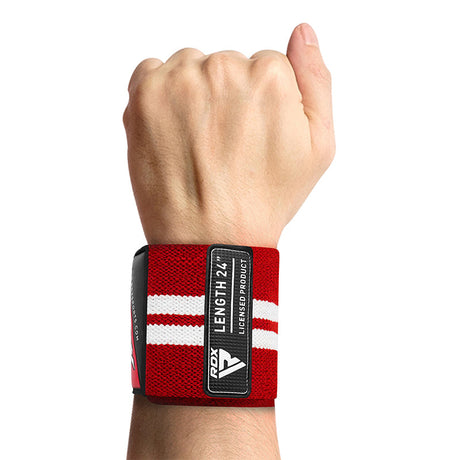 GYM WRIST WRAP W4 RED 24"-M - RED,MEDIUM