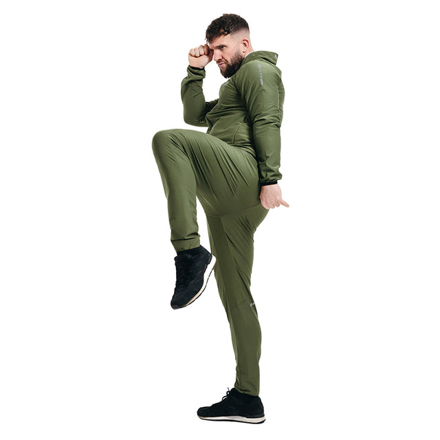 CLOTHING SAUNA SUIT H2 ARMY GREEN PLUS-M - ARMY GREEN,MEDIUM