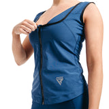 SWEAT VEST WOMEN'S W2 NAVY BLUE-S - NAVY BLUE,SMALL