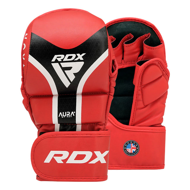 GRAPPLING GLOVES SHOOTER AURA PLUS T-17 RED/BLACK-S - Small