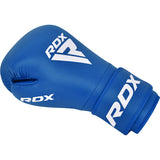 BOXING GLOVES LEATHER IBA APPROVED-1 BLUE-10OZ - BLUE,10OZ