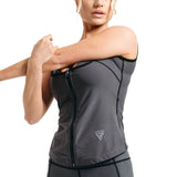 SWEAT VEST WOMEN'S W2 GREY-3XL - GREY,3XL