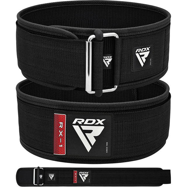 WEIGHT LIFTING STRAP BELT RX1 BLACK-XL - BLACK,XL