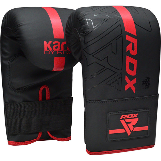 BOXING BAG MITTS F6 MATTE RED - RED