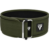 WEIGHT LIFTING STRAP BELT RX1 ARMY GREEN-XL - ARMY GREEN,XL