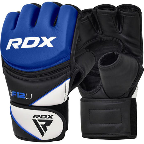 GRAPPLING GLOVE NEW MODEL GGRF-12 BLUE-M - BLUE,MEDIUM