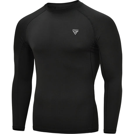 CLOTHING T15 COMPRESSION RASH GUARD BLACK FULL-2XL - 2XL