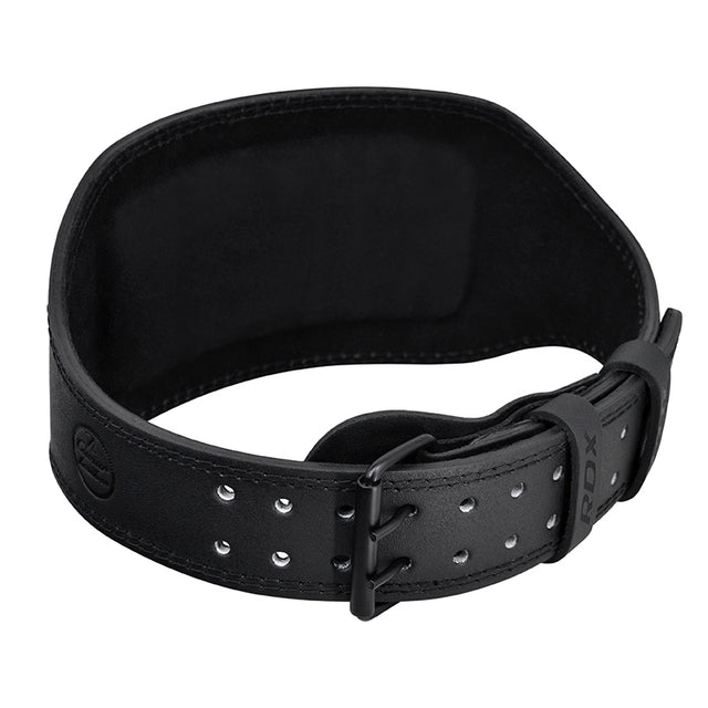 BELT 6" LEATHER FULL BLACK-XL - BLACK,XL