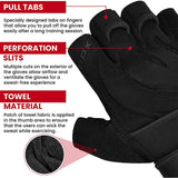 GYM GLOVE MICRO BLACK PLUS-XL - BLACK,XL