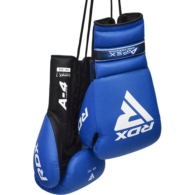 BOXING GLOVES PRO TRAINING APEX A4 BLUE-10OZ - 10oz