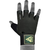 GYM TRAINING GLOVES T2 HALF ARMY GREEN PLUS-S - Small