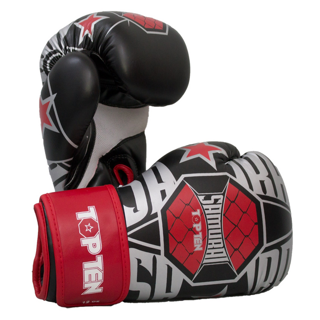 TOP TEN Boxing Gloves 'Samurai' 10oz & 12oz (22681-14) - 10oz - 10oz