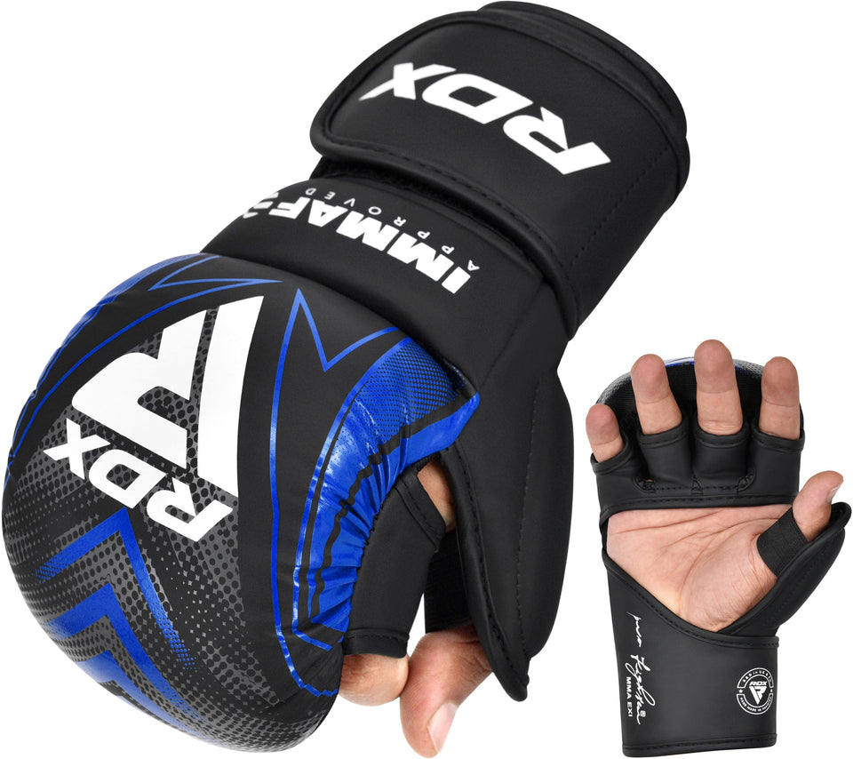 GRAPPLING GLOVES SHOOTER IMMAF-1 BLUE-XS - BLUE,XS