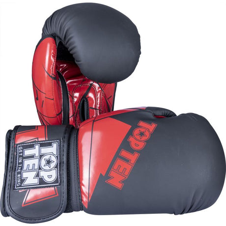 Boxhandschuhe „The Splitter“ - Black-Red,10oz