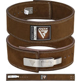 BELT PRO LIVER BUCKLE BROWN LEATHER PLUS-XL - BROWN,XL