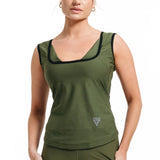 SWEAT VEST WOMEN'S W1 ARMY GREEN-S - ARMY GREEN,SMALL