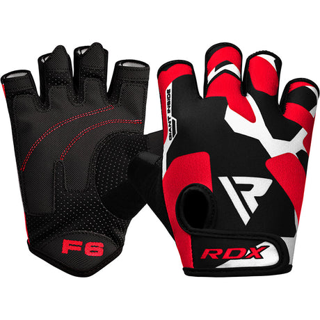 GYM GLOVES SUMBLIMATION F6 RED-S - RED,SMALL