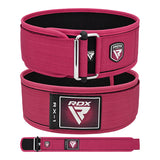 WEIGHT LIFTING STRAP BELT RX1 PINK-M - PINK,MEDIUM