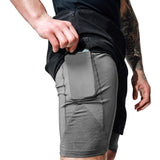 MMA SHORTS T16 BLACK/GREY-3XL - BLACK/GREY,3XL