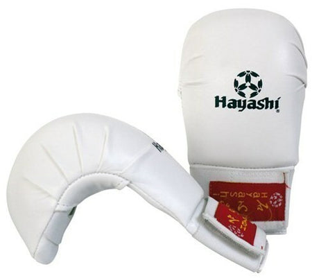 HAYASHI Karate Mitts - White - (230-1) - Small - Small