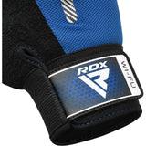 GYM WEIGHT LIFTING GLOVES W1 FULL BLUE-S - BLUE,SMALL