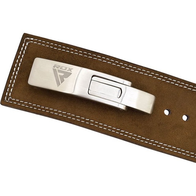 BELT PRO LIVER BUCKLE BROWN LEATHER PLUS-L - BROWN,LARGE