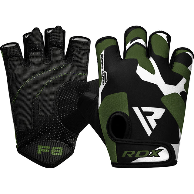 GYM GLOVES SUMBLIMATION F6 BLACK/GREEN-S - BLACK/GREEN,SMALL