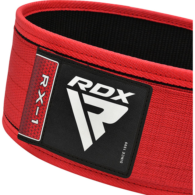 WEIGHT LIFTING STRAP BELT RX1 RED-L - RED,LARGE