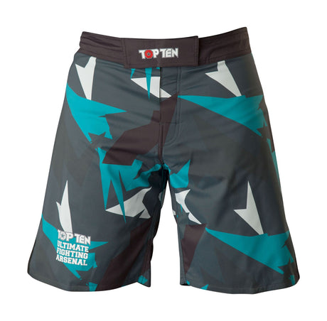 TOP TEN MMA Shorts "Jungle" (18721) - Black/Grey - XL - Black/Grey,XL