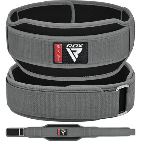 WEIGHT LIFTING DOUBLE BELT RX5 GREY-S - Small