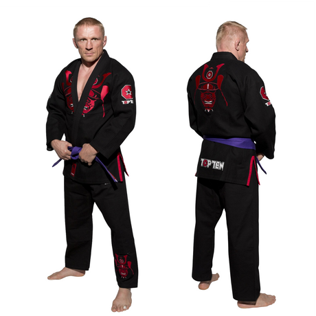 Brazilian Jiu-Jitsu uniform TOP TEN "Samurai"BLACK (15121-9) - A1 - A1