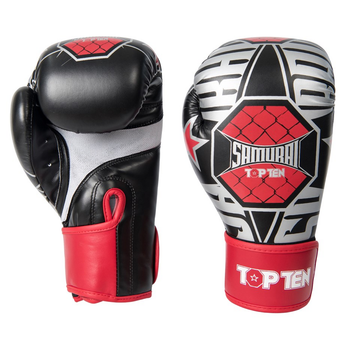 TOP TEN Boxing Gloves 'Samurai' 10oz & 12oz (22681-14) - 10oz - 10oz