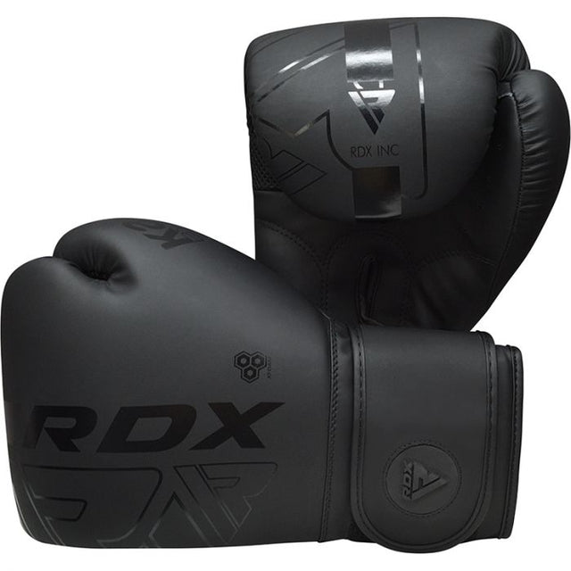 BOXING GLOVES F6 MATTE BLACK-16OZ - 16OZ