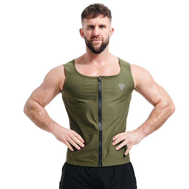 SWEAT VEST MENS M2 ARMY GREEN-XL - ARMY GREEN,XL