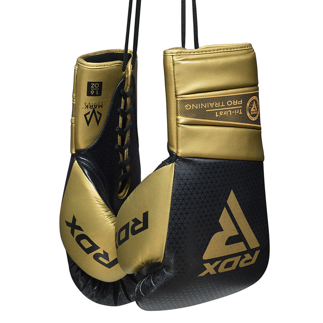 BOXING GLOVES MARK PRO TRAINING TRI LIRA 1 GOLDEN-10OZ - 10oz