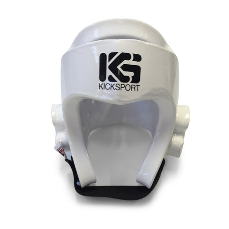 Kicksport "Fight" Dipped Foam Head Guard - White Adult - XL - XL