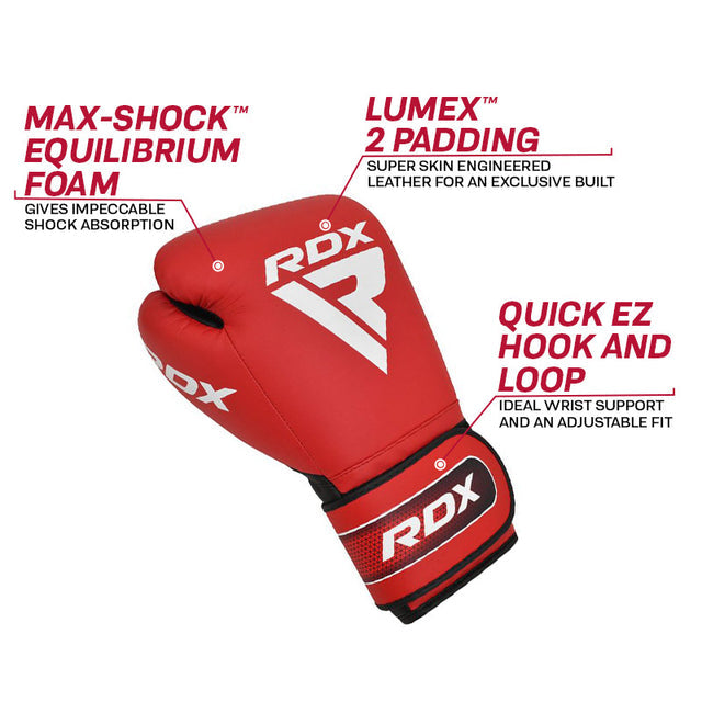 BOXING GLOVES PRO SPARRING APEX A5 RED-12OZ - 12oz