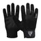 GYM WEIGHT LIFTING GLOVES W1 FULL BLACK PLUS-XL - BLACK,XL