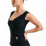 SWEAT VEST WOMEN'S W1 BLACK-M - BLACK,MEDIUM