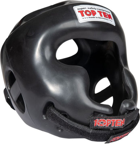 Head protection "Full Protection" with chin and cheekbone protection-  black, size M