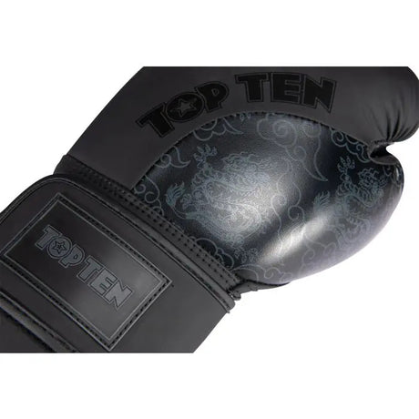 Boxing gloves “Dragon” - Black/Black,12oz